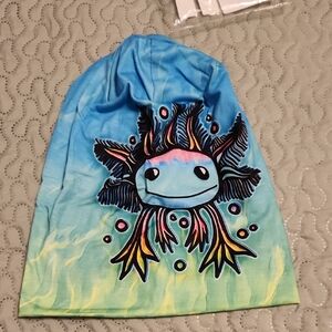 Kids Blue Axolotl Beanie Cap - Unbranded